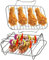 SPARES2GO Grill Shelf Racks Compatible with Emtronics EMDAF9LD Air Fryer (+ 4 Skewers)