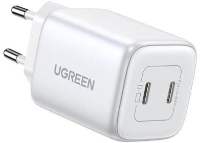UGREEN Nexode 45W Dual USB-C PD Charger (25W+20W), weiß