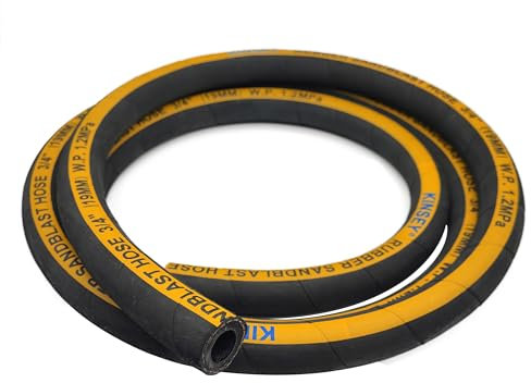 HOLDWIN Sandstrahlschlauch, 1,9 cm Innendurchmesser, 3,2 cm Außendurchmesser, 3 m lang, robuster Gummi-Sandstrahlschlauch, Sandstrahlpistole, Sandstrahlschrank