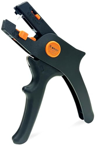 WEDO Automatic Wire Stripper and Cutter,Cable Cutters, Cable Stripper,Cable Slitter, Length 190mm,Cr-V,Adjustable Stripping Tool for Wire from 0.5-6.0mm sq. Suit for Electronic and Automotive Repair
