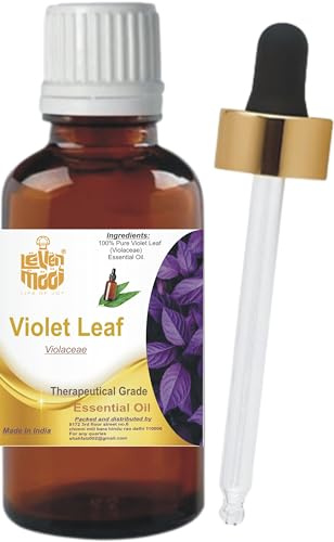 LEVENMOOI Violet Leaf (Violaceae) Therapeutic Grade Essential Oil Pure & Natural 50ML Amber Bottle with Dropper Perfect for Diffuser, Humidifier, Aromatherapy & Multipurpose DIY Affordable