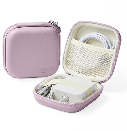 Linpr Organizador de Cargador para MacBook - Bolsa Organizadora para Dispositivos Electrónicos Portátiles, Accesorios de Viaje Utiles para MacBook, Cables USB y Baterías(Púrpura,M)