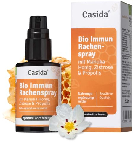 Casida Bio Immun Rachenspray – Propolis, Manuka Honig & Vitamin C – 30 ml