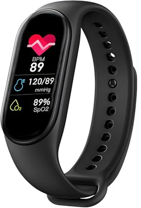 Step Counter Watch for Women, Men, Kids , Fitness Tracker with Pedometer, Heart Rate, Blood Pressure, Blood Oxygen, Sleep Monitoring Device ,IP67 Waterproof Fit Bit Watches Alternative with Long Batte