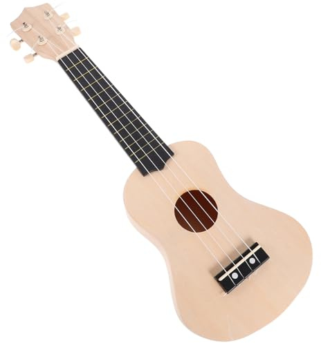 OFFSCH Selbstgemacht Ukulele Bausatz 21 Zoll mit Sicherem und Leichtem Basswood für Anfänger und Handwerksliebhaber zum Selbermachen und Bemalen