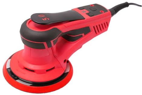 Lijadora Eléctrica Industrial Sin Escobillas Con Cable De 350 W, Lijadora Orbital Aleatoria De 150 Mm For Madera Y Automóviles FáCil De Usar