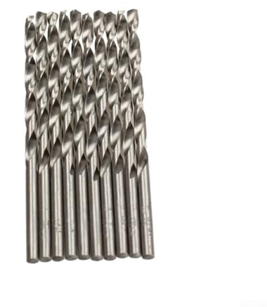 10 Stück 3 mm Bohrer für HSS-Hochgeschwindigkeitsstahl-Schlangenbohrer für elektrische Bohrer, geeignet für Holz, Aluminium, Kunststoff, 60 mm Länge