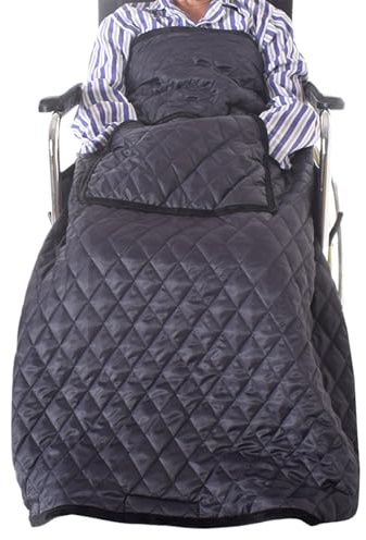 Couverture pour fauteuil roulant : réglable, résistante aux intempéries, couverture chaude pour la mobilité, isolation douce, protection hivernale