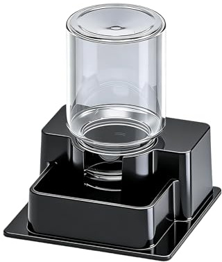 Alimentador automático de tortuga, plato automático para reptiles, plato de agua de dragón barbudo, fuente de tortuga, para tortuga, camaleón, serpiente, geco, rana, cangrejo ermitaño, tanque de