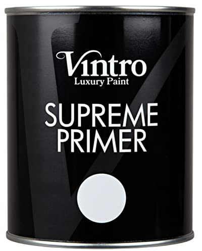 Vintro Paint | Multi-Surface Primer & Undercoat | Quick Drying | 1 Litre (Grey)