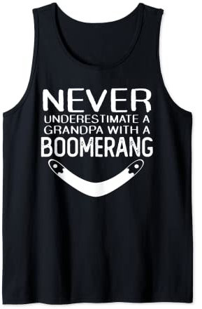 Boomerang Grandpa Opa Großvater Spruch Bumerange Bumerang Tank Top