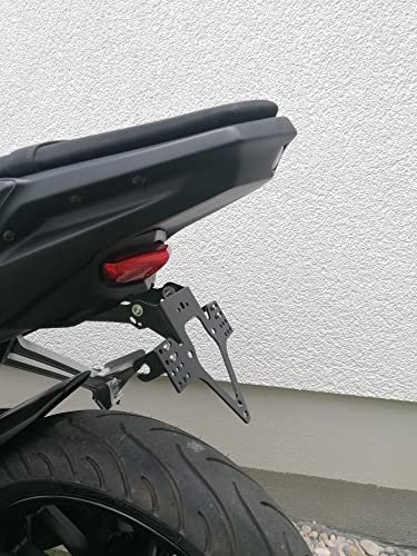 Kennzeichenhalter GroFaTec EVO für Yamaha MT 125 Bj.14-19 Kennzeichenträger MT-125 Nummernschild mt125 Träger Halter kurzes Heck Heckumbau Porta Targa mt-125