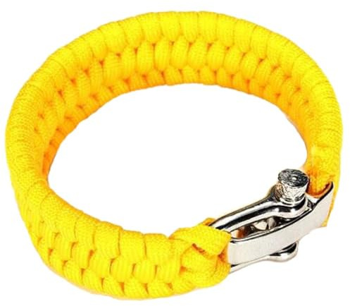 SagaSave Outdoor Paracord Survival Armband, Notfall-Rettung Fallschirmseil Armband mit verstellbarer Schnalle für Reisen, Camping und Wandern