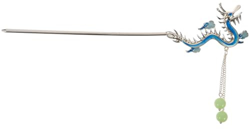 Beaupretty Chinese Hair Stick Metal Hairpin Vintage Stick Chinese Chop Dragon Accessories for Women