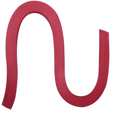 Zorfeter Papierstreifen, Rot, 120 Streifen, 3 mm breit, 53,3 cm Länge, Quilling-Streifen für Kunst, DIY, Handwerk, Weihnachten