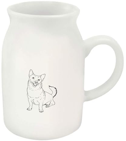 Azeeda 300ml 'Swedish Vallhund Dog' Ceramic Milk Jug (MJ00013004)