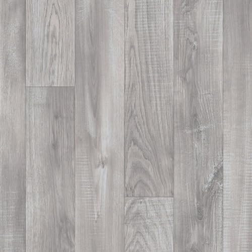 793 Alba with High Floor Grip Lino Flooring Sheet, Grey Wood Effect Vinyl Flooring for Kitchen, Bathroom, 2.5mm Thick Waterproof Linoleum Flooring, 5 Years Warranty -1m(3'3) X 2m(6'6)-2m²