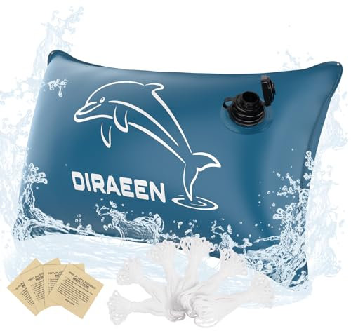 Diraeen Cuscino invernale per piscina, 200 x 400 cm