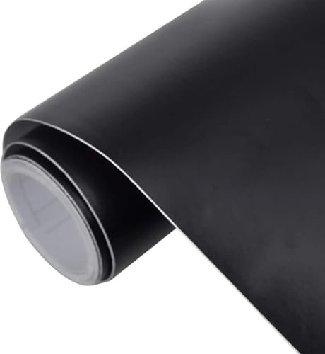 vidaXL 2X Autofolie Matt-Schwarz 100x150cm+50x150cm Selbstklebend Auto Folie