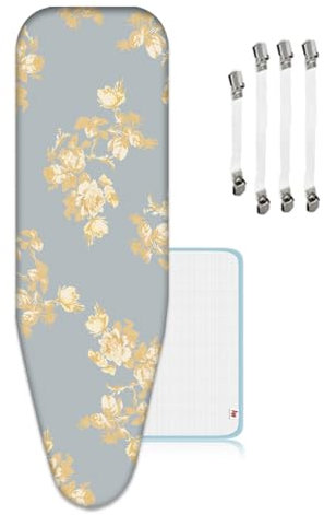 ZJBKX Bügelbezug 160x60cm, Größe XXL, Baumwolle, Einfache Passform zum Schutz des Bügelbretts