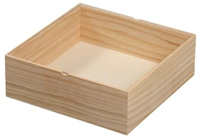 Gralara Boîte à Sushi en bois réutilisable avec couvercle, plateau de service de collation, Solution de stockage de Sushi, plateau à Sushi japonais, boîte, L