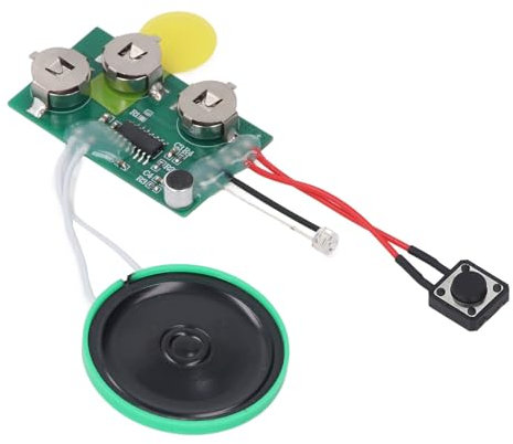 Voice -Grußkartenmodul, 4 Minuten DIY Voice Grueting Card Chip Sound -Aufnahmemodul, Lichtsensorauslöser, für Weihnachtskarten, Urlaub Kreative Geschenke Kisten, Kunsthandwerk