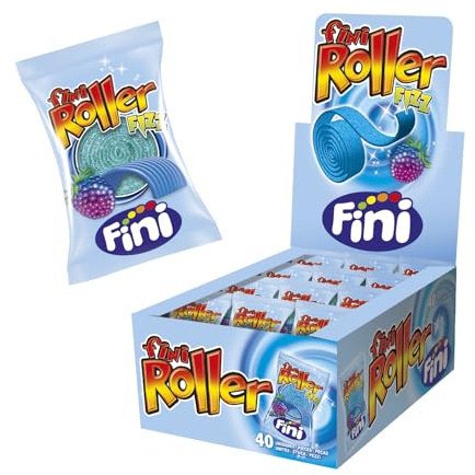 Fini Golosinas - Roller Frambuesa Lengua Azul 18 uds