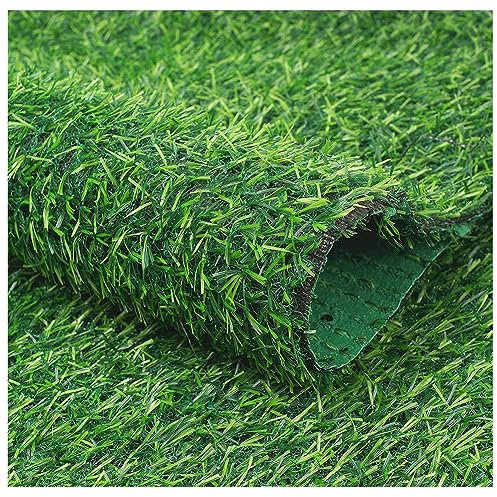 Rouleau de gazon synthétique de qualité supérieure - Haute densité - Aspect naturel - Pour jardin