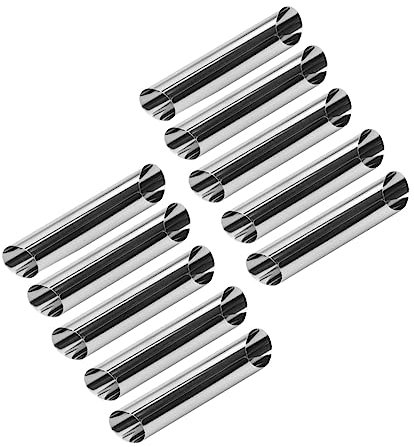 FUNNETOYU 20stücke Teiliges Croissant-backwerkzeug Lebensmittelechte Moulds Für Croissants Cannoli Und Leicht Und Einfach Zu Reinigen Für Hobbybäcker Und