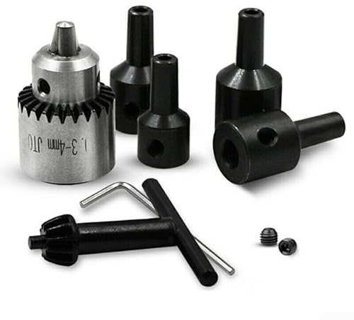 Mini-Bohrklemme JT0 Verbindungswerkzeug für Messingwellen von 2 3 mm bis 3 17 mm Durchmesser (4 mm Bohrfutter-Set)