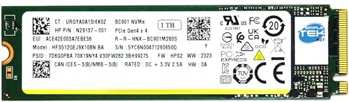 SIMPLETEK - SSD NVMe PCIe 4.0 x4 M.2 2230 da 1 TB, lettura fino a 5000 MB/s, senza DRAM cache, con supporto HMB