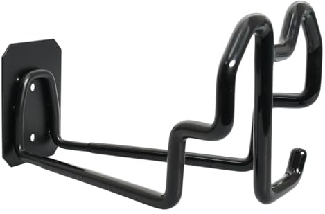 Resistente Soporte Manguera Jardin, Acero Grueso Soporte Manguera Pared, Antióxido Portamangueras Pared, Grosor Máximo de 10,9 mm, para Mangueras, Herramientas, Escaleras, Bicicletas