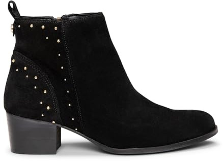 miMaO Botines con tachas elegantes y cómodos NEGRO, EU 40