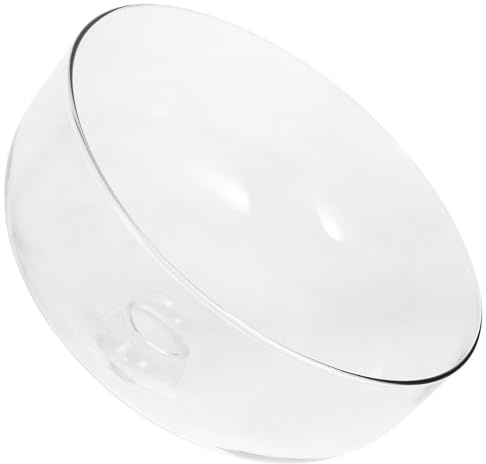 LOLIPPYY Cubierta de Vidrio Antisalpicaduras y Fácil de Limpiar para Microondas de 25x17cm Resistente a Altas Temperaturas Adecuado para Oficina y Rutina de Preparación de Alimentos