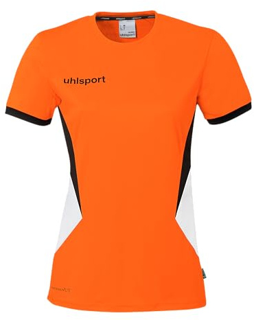 uhlsport Equipe 29 skjorta kortärmad för kvinnor – fotbollströja, sport T-shirt – damsnitt – ventilerande fotbollströja
