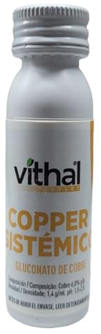 Copper sistemico 30ml Fertilizante para el aumento de rendimiento de plantas y cultivos. Gluconato de cobre. Todo tipo de cultivos.