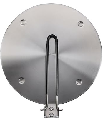 RoseFlower Adattatore Induzione 24cm/9.5'', Piastra Convertitore per Piano Cottura a Induzione in Acciaio Inossidabile, Piastra Diffusore di Calore con Manico