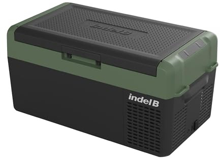 Indel B ITB Serie - Tragbare Kompressor Kühlbox (15-52 Liter) 12/24V - Elektrische Kühlbox, Gefrierbox Auto - Mini-Kühlschrank für LKW, Boot, Reisemobil mit Zigarettenanzünder-Steckerkabel