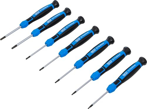 BGS 4880 Juego de destornilladores de precisión, perfil en T (para Torx), 7 piezas