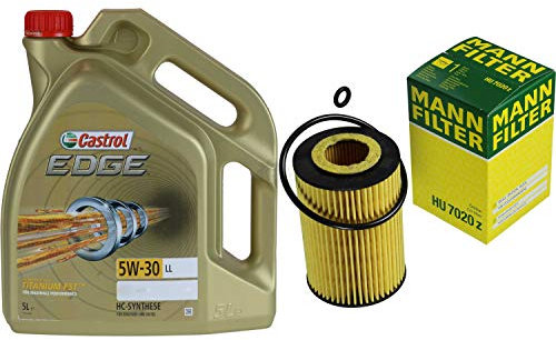 Filter Set Inspektionspaket 5 Liter Motoröl EDGE Titanium FST 5W-30 LL MANN-FILTER Ölfilter