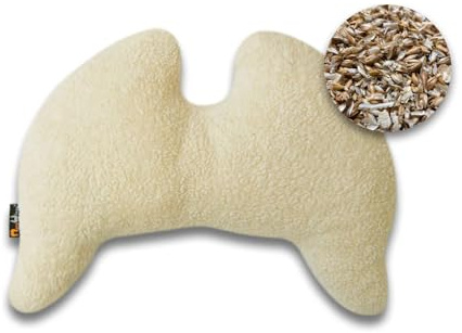 Grace Wings Pillow Organic Cotton Plush - with Stone Pine & Spelt Inlay