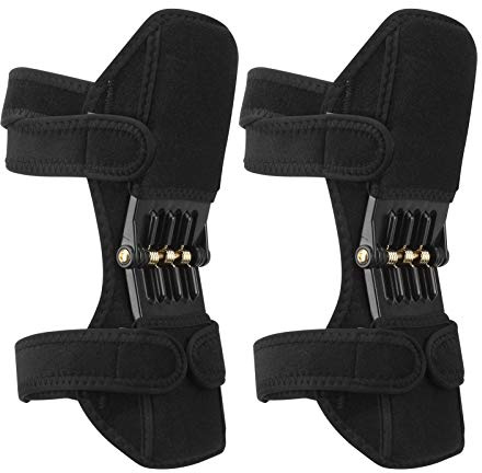 Keenso Spring Force Knieschützer, Knee Booster Kniegelenkstütze Leistungsstarker, rutschfester Beinschutz