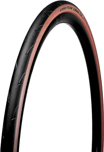 GOODYEAR Unisex-Adult Schwarz Eagle F1 R TLC Falt-Rennradreifen (700x25C), Modell Braun, Größe: 25-622