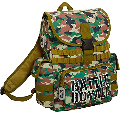 Battle Royale Grand sac à dos pour enfants, adolescents et adultes, motif camouflage, sac à dos de jeu, sac à dos avec porte-bouteilles