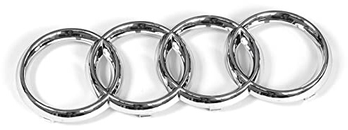 Audi 8D0853605 Ringe Kühlergrill Emblem Logo, Chrom