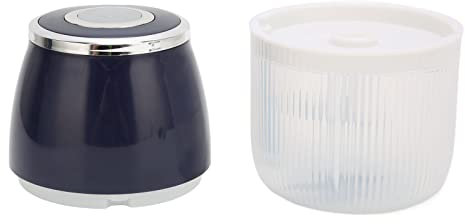 LBEC Procesador de Alimentos Multifuncional, Carga USB 40W Motor de Alta Velocidad Operación Simple Chilli Pepper Ajo Chopper para Carne