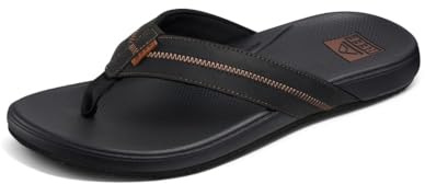 Reef Men's Cushion Phantom Flip Flop Sandal Brown Black