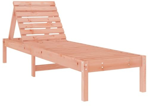 vidaXL Sonnenliege, Gartenliege Verstellbare Rückenlehne, Relaxliege Liege mit Latten-Design, Liegestuhl Strandliege für Garten Terrasse, Massivholz Douglasie