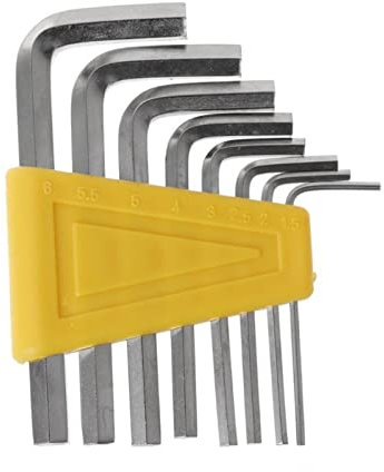 QXSJEDYCH Mini Llave Hexagonal Llave Inglesa pequeña en Miniatura Llave Allen Juego de Herramientas de Llave Allen de 8 Piezas Llaves