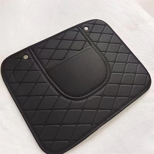 Auto Rücksitz Anti Kick Pad Für Golf 7 Tiguan 2 Passat Touran, 2 Stück Leder-Autositz-Trittmatte wasserdichte Rückenlehnenschutz mit Organizer Taschen Innenzubehör,B
